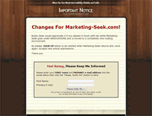 Tablet Screenshot of marketing-seek.com